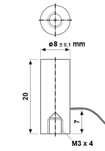 Elektro-Haftmagnet, Elektromagnet freie Anschlüsse 12V - 24V
